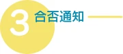 【3】合否通知